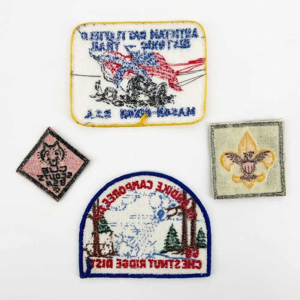 BSA Boy Scouts of America patches vintage set of four